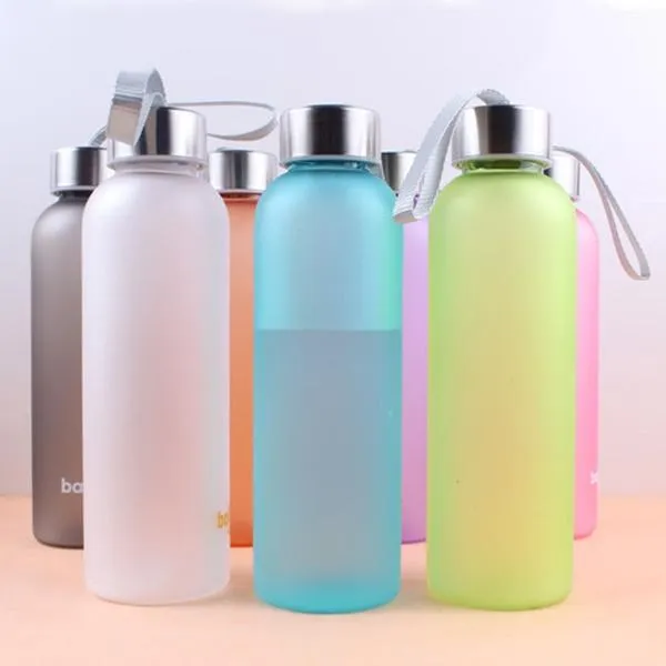 Outdoor Sports Portable Frosted Water Bottle