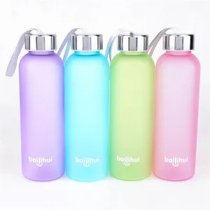 Outdoor Sports Portable Frosted Water Bottle