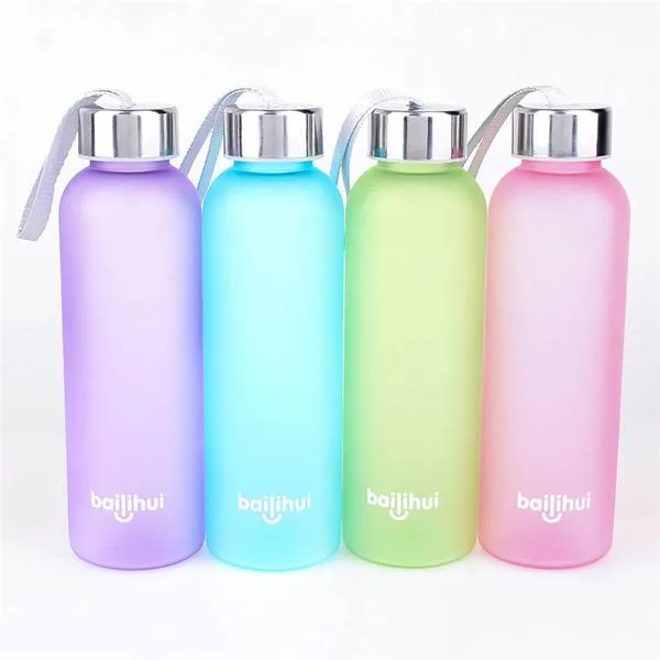 Outdoor Sports Portable Frosted Water Bottle