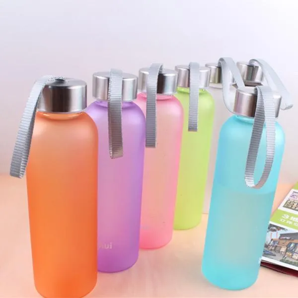 Outdoor Sports Portable Frosted Water Bottle