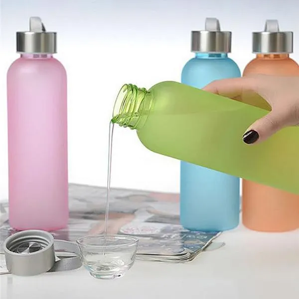Outdoor Sports Portable Frosted Water Bottle