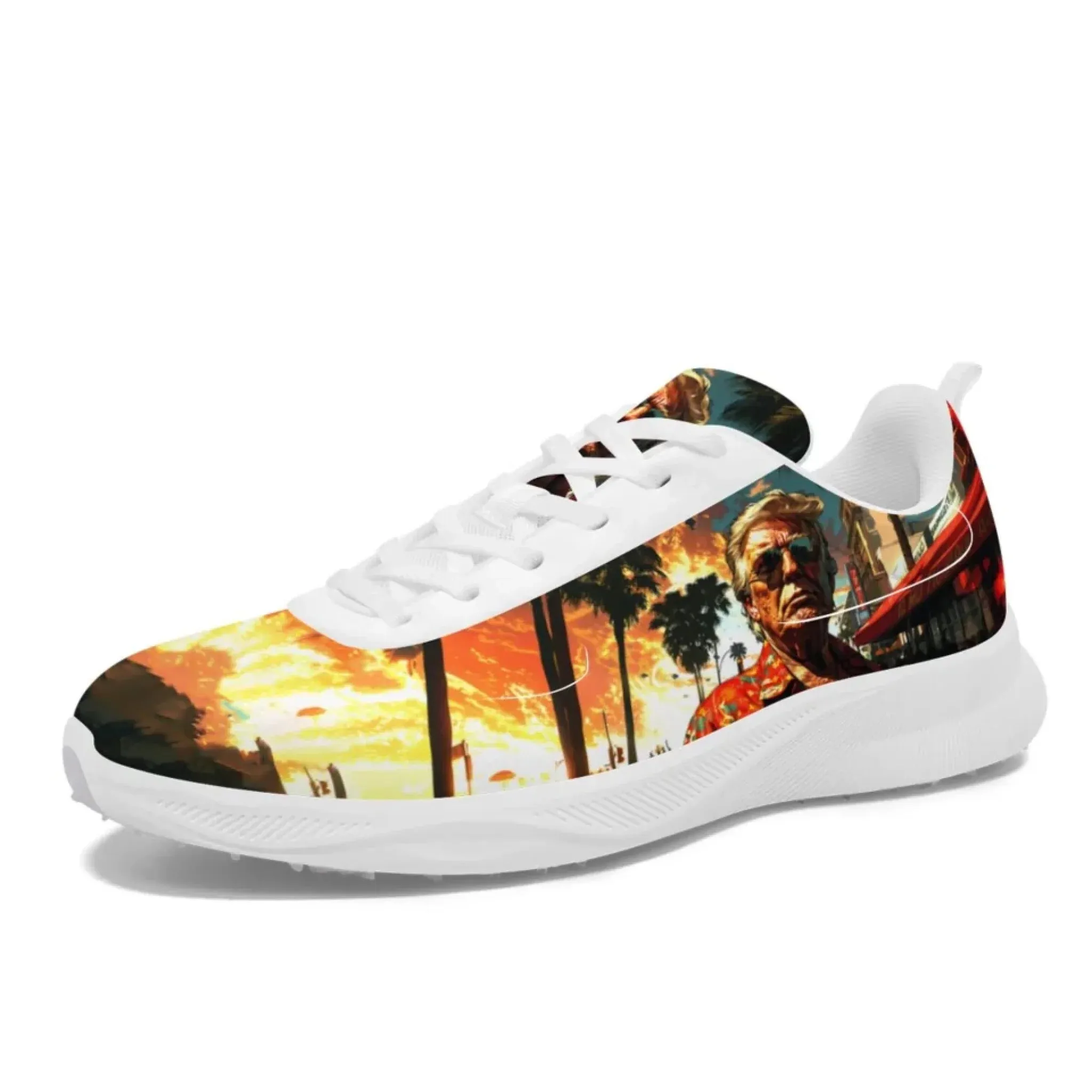 Personalized Trump Sneakers, Custom Patriotic and Pride Shoes, Premium Golf Shoes