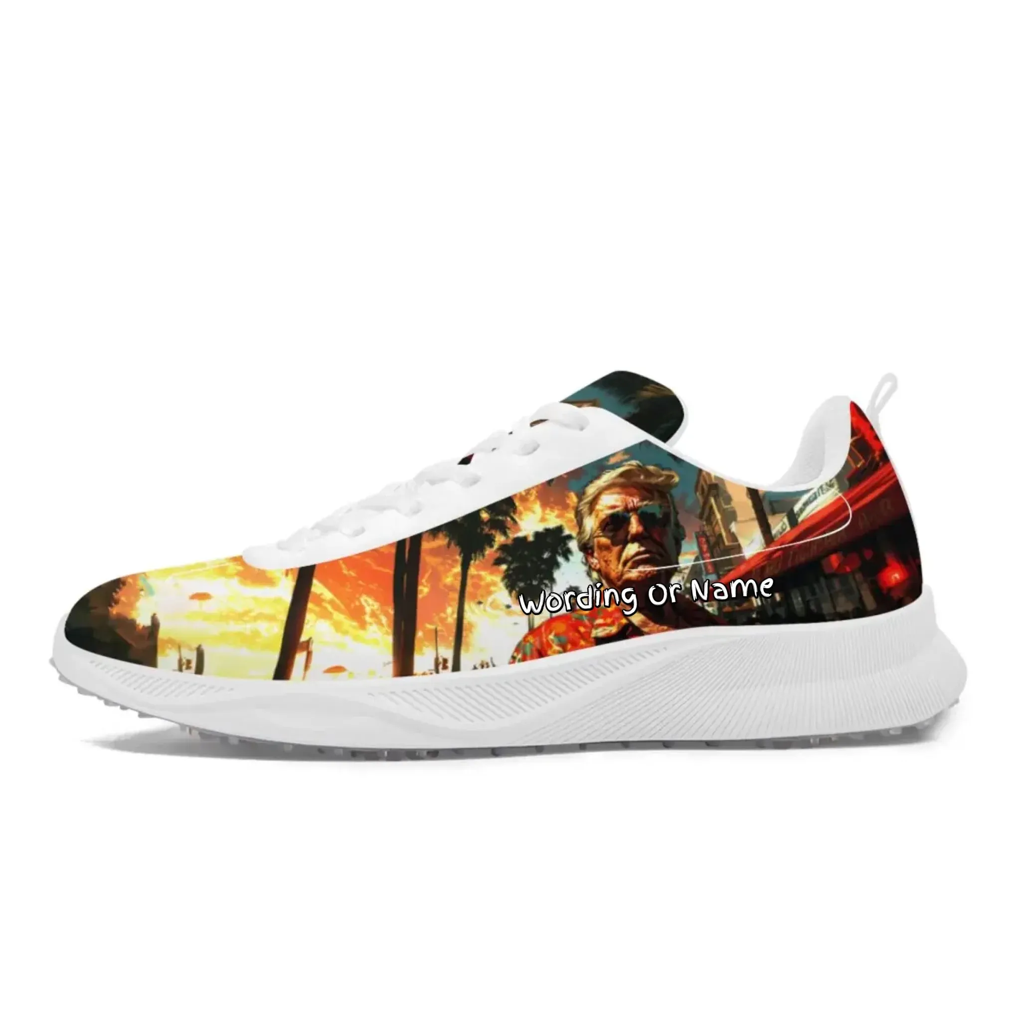 Personalized Trump Sneakers, Custom Patriotic and Pride Shoes, Premium Golf Shoes