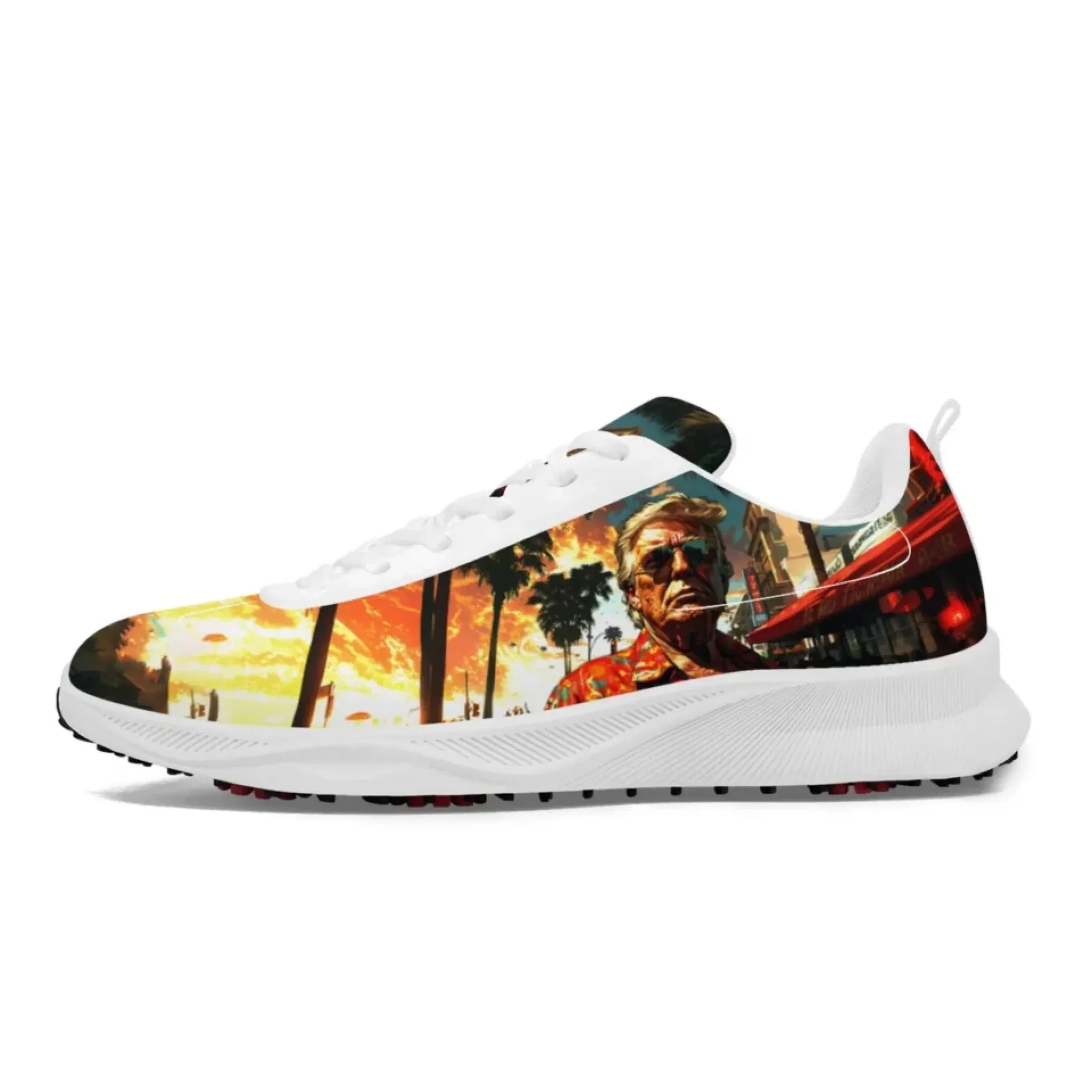 Personalized Trump Sneakers, Custom Patriotic and Pride Shoes, Premium Golf Shoes
