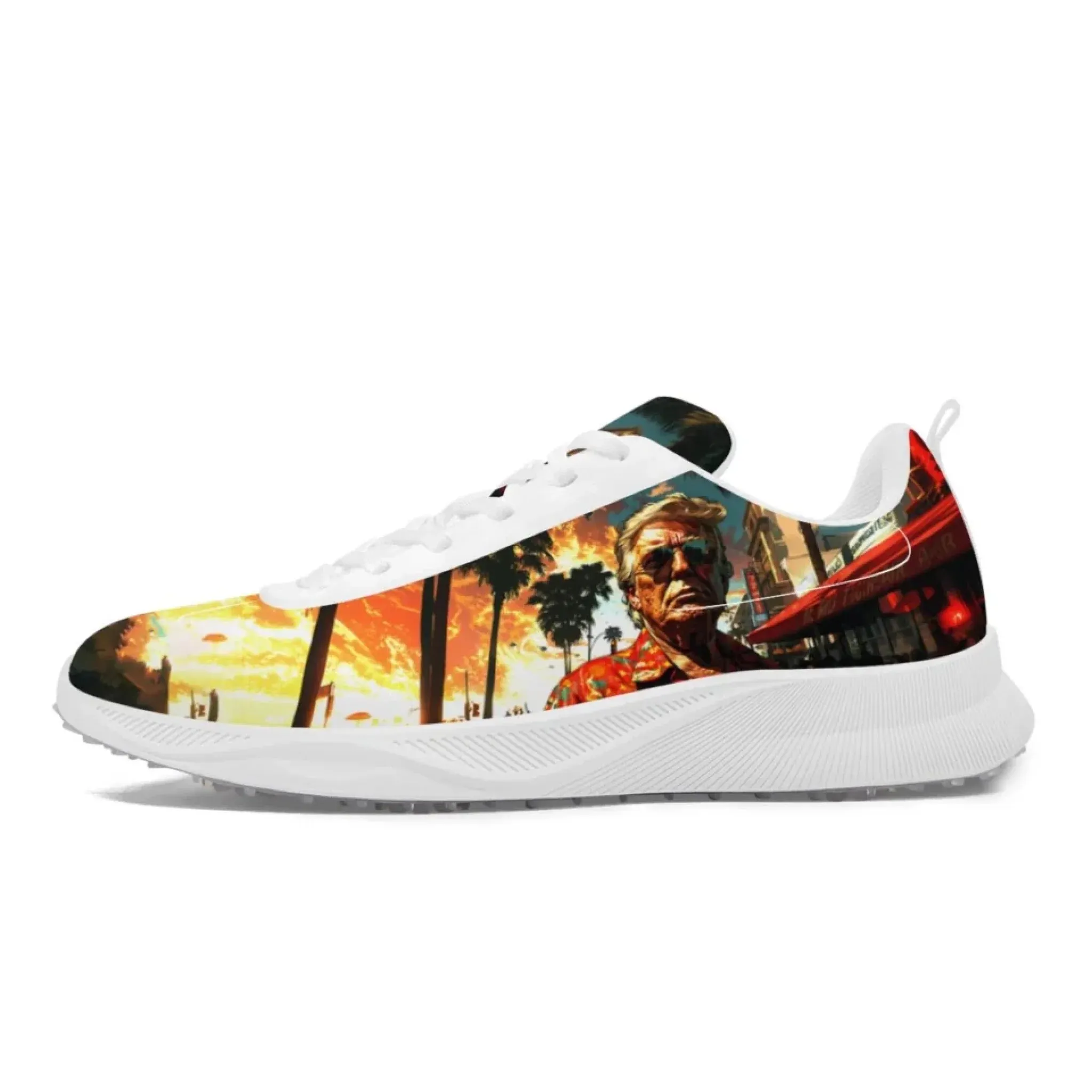 Personalized Trump Sneakers, Custom Patriotic and Pride Shoes, Premium Golf Shoes