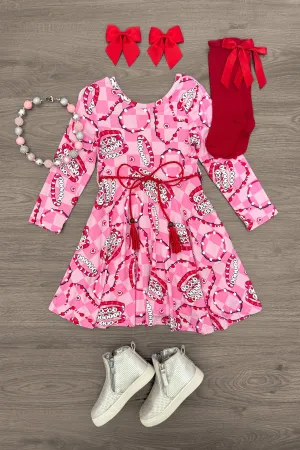 "In My Bestie Era" Pink Bamboo Bracelet Dress