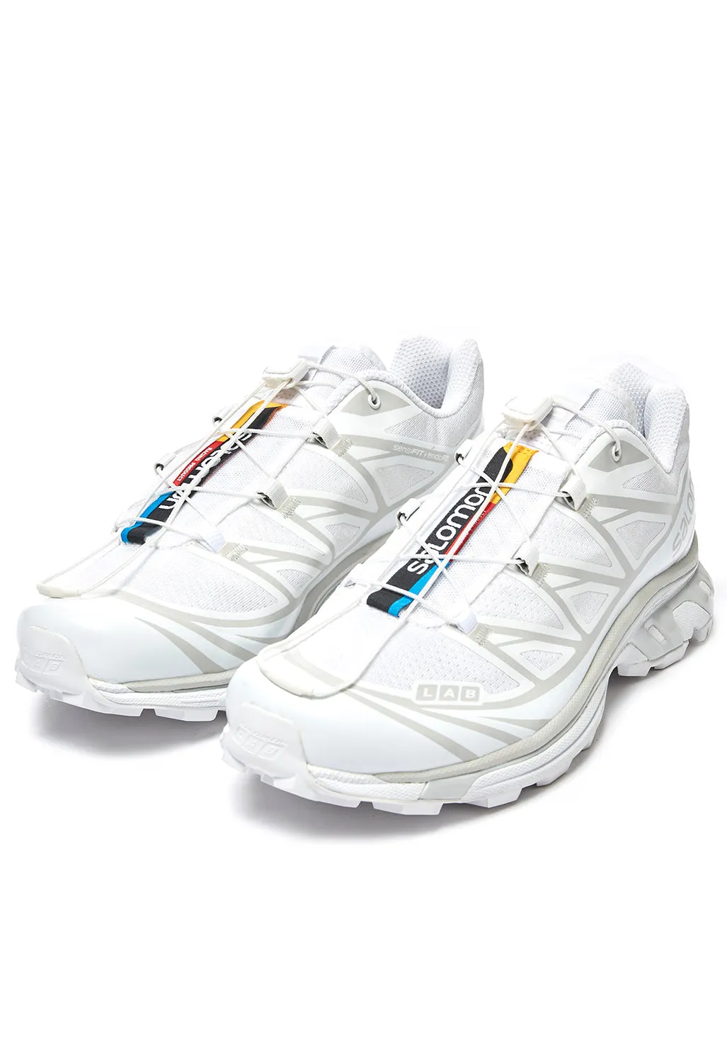 Salomon XT-6 Trainers - White / White / Lunar Rock