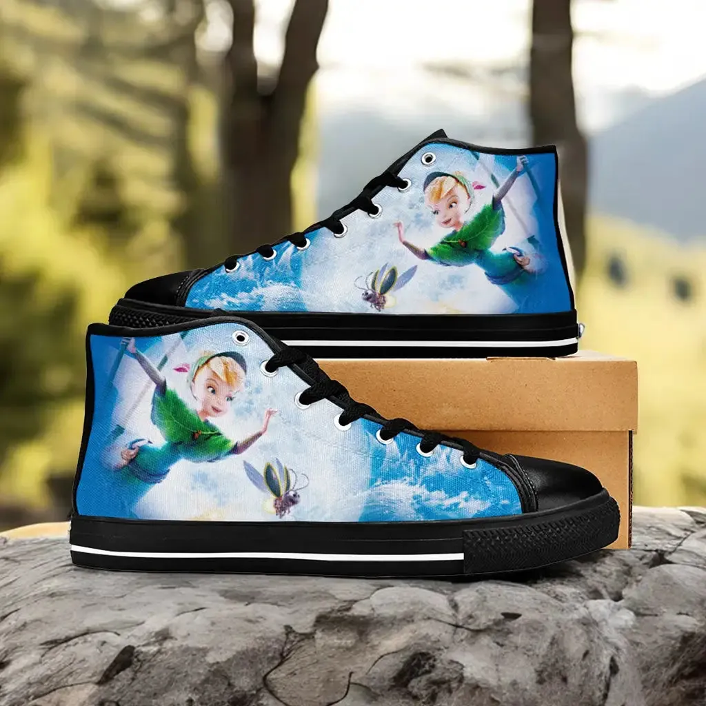 Tinkerbell Tinker Bell The Lost Treasure Shoes High Top Sneakers for Kids and Adults
