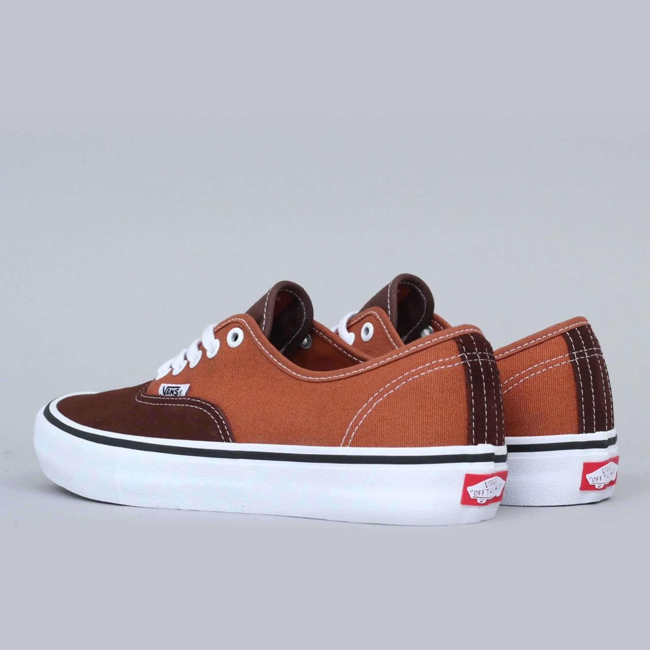 Vans Authentic Pro Shoes Potting Soil / Leather Brown