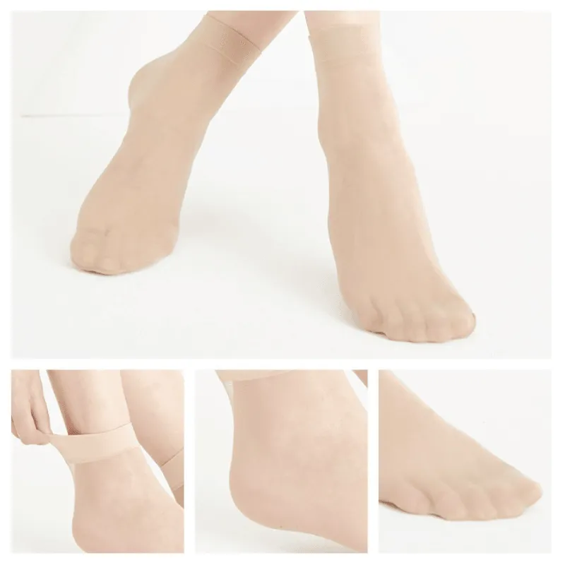 Women Invisible Thin Wear-Resistant Ankle Socks - 10 Pairs