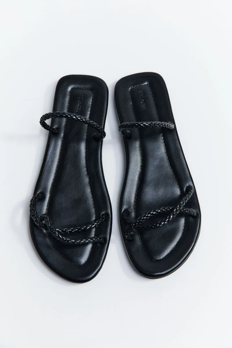 Woven Rope Slide - Black